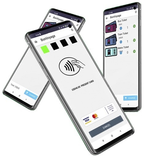 SoftPOS app on smartphone tap on phone tap on mobile